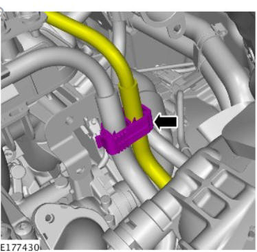 Fuel Charging and Controls - Ingenium i4 2.0l Diesel Fuel Injector Fuel Return Line (G1875962) / Removal
