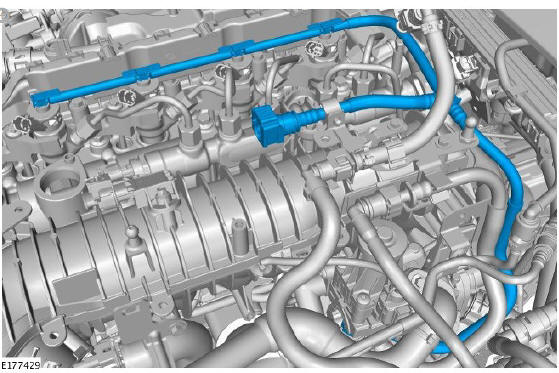 Fuel Charging and Controls - Ingenium i4 2.0l Diesel Fuel Injector Fuel Return Line (G1875962) / Removal
