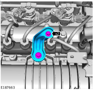 Fuel Charging and Controls - Ingenium i4 2.0l Diesel Fuel Rail (G1875959) / Removal 