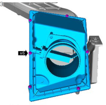 Intake Air Distribution and Filtering - Ingenium i4 2.0l Diesel Air Cleaner (G1877886)/ Removal and Installation