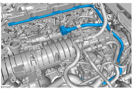 Fuel Charging and Controls - Ingenium i4 2.0l Diesel Fuel Injector Fuel Return Line (G1875962)/ Installation