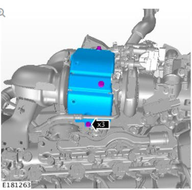 Fuel Charging and Controls - Turbocharger - Ingenium i4 2.0l Diesel Turbocharger Oil Return Hose (G1875965) Removal and Installation
