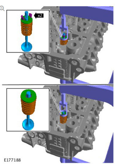 Engine - Ingenium i4 2.0l Diesel Valves (G1875887) Removal and Installation