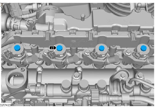 Fuel Charging and Controls - Ingenium i4 2.0l Diesel Fuel Injector Fuel Return Line (G1875962)/ Installation