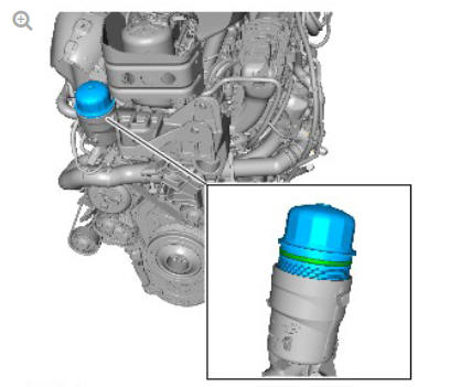 Engine - Ingenium i4 2.0l Diesel Oil Filter Element (G1875881) Removal and Installation