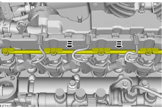 Fuel Charging and Controls - Ingenium i4 2.0l Diesel Fuel Injector Fuel Return Line (G1875962)/ Installation