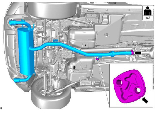 Exhaust - Ingenium i4 2.0l Diesel Exhaust System (G1880488) / Removal and Installation
