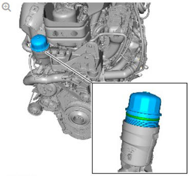 Engine - Ingenium i4 2.0l Diesel Oil Filter Element (G1875881) Removal and Installation