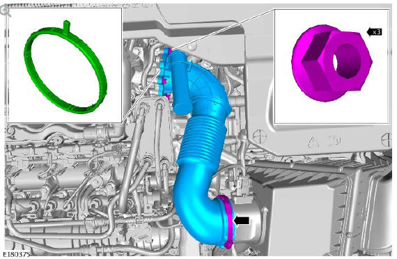 Engine - Ingenium i4 2.0l Diesel Intake Manifold (G1875868) / Removal and Installation