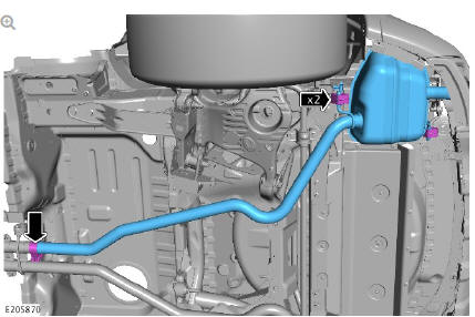 Exhaust - Ingenium i4 2.0l Diesel Rear Silencer (G2142885) / Removal and Installation