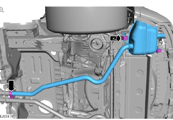 Exhaust - Ingenium i4 2.0l Diesel Rear Silencer (G2142885) / Removal and Installation