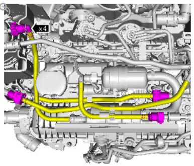 Fuel Charging and Controls - Ingenium i4 2.0l Diesel Fuel Injectors (G1875958) Removal and Installation