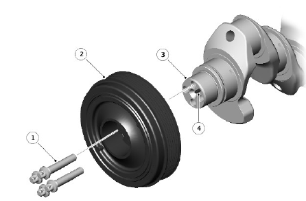 CRANKSHAFT PULLEY / MASS DAMPER