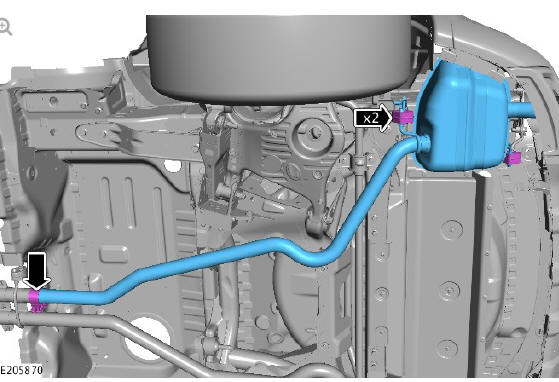 Exhaust - Ingenium i4 2.0l Diesel Rear Silencer (G2142885) / Removal and Installation