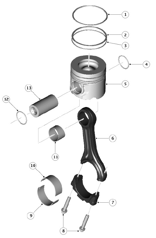 Pistons and Connecting Rods