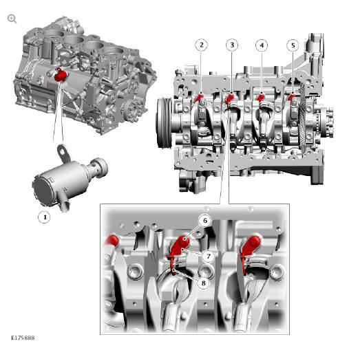 PISTON COOLING OIL JETS