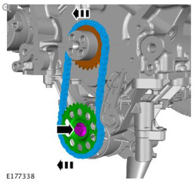 Engine - Ingenium i4 2.0l Diesel Oil Pump Chain (G1875891) / Removal and Installation