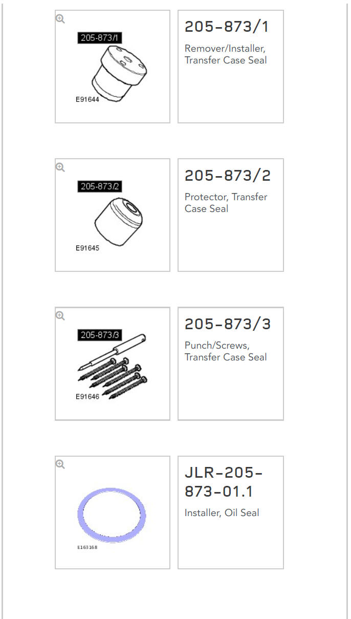 AWD Left Transfer Case Seal - Vehicles with- Active Driveline (G1660847) / Removal and Installation