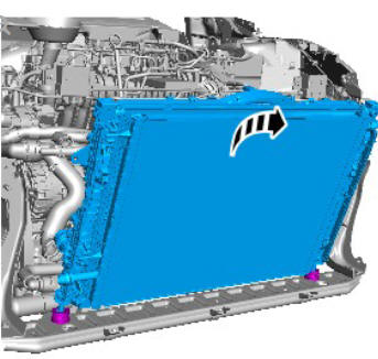 Engine Cooling - Ingenium i4 2.0l Diesel Radiator (G1879557) / Removal and Installation