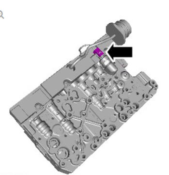 Transmission pressure sensor (G1948803) removal and installation