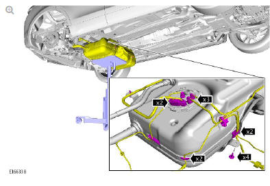 Fuel Tank and Lines - Ingenium i4 2.0l Diesel Fuel Tank (G1779692) / Removal and Installation