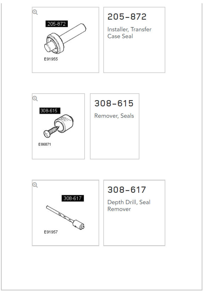AWD Right Transfer Case Seal - Ingenium i4 2.0l Diesel (G1894416) / Removal and Installation