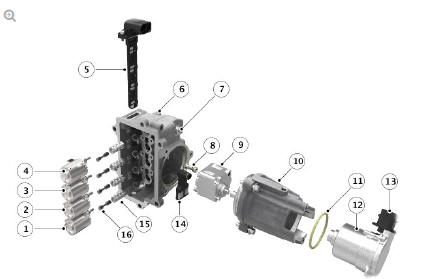 AWD Valve Block Components