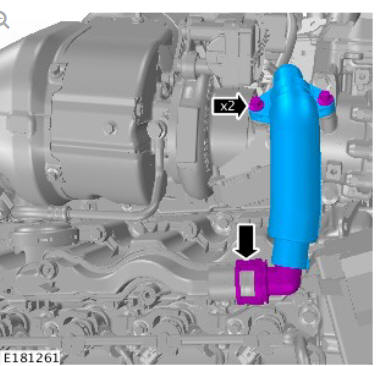 Fuel Charging and Controls - Turbocharger - Ingenium i4 2.0l Diesel Turbocharger (G1875964) Removal and Installation