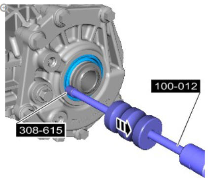 AWD Right Transfer Case Seal - Ingenium i4 2.0l Diesel (G1894416) / Removal and Installation