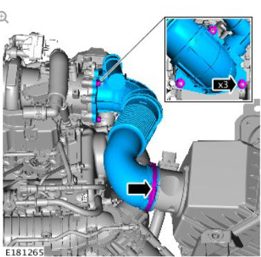 Fuel Charging and Controls - Turbocharger - Ingenium i4 2.0l Diesel Turbocharger (G1875964) Removal and Installation